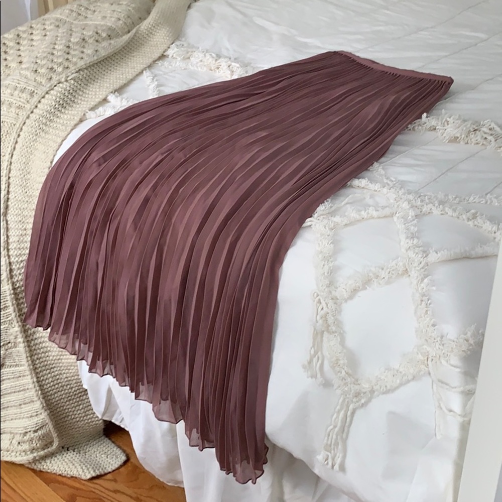 Pleated Maxi Skirt